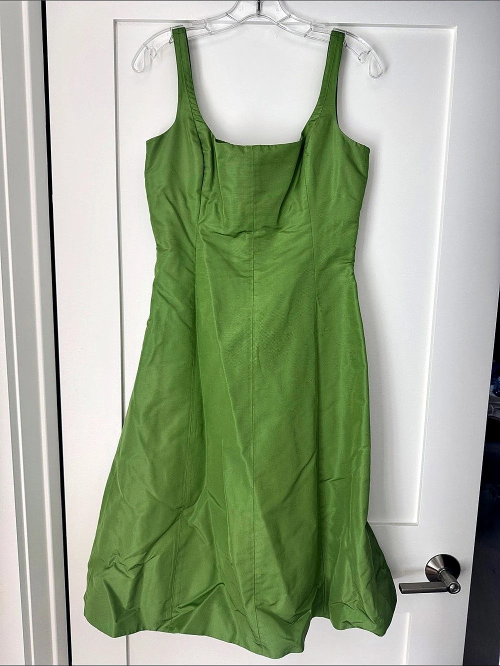 J.Crew Silk Dress in Green Size 8 Like New